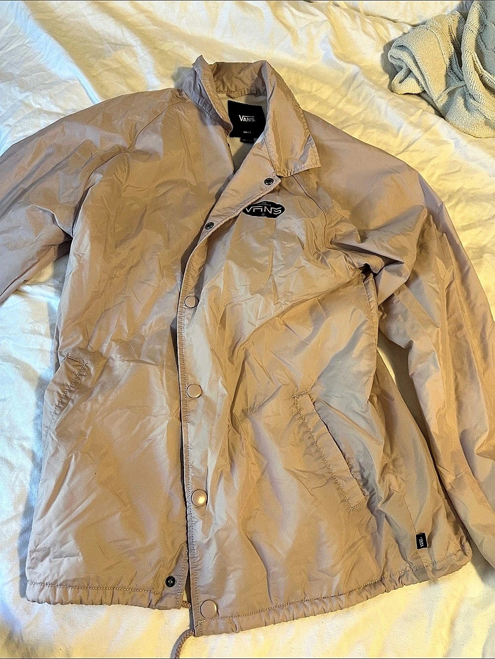 Vans Windbreaker Jacket in Pink Size Small